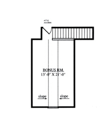 Country Farmhouse Level Two of Plan 75045