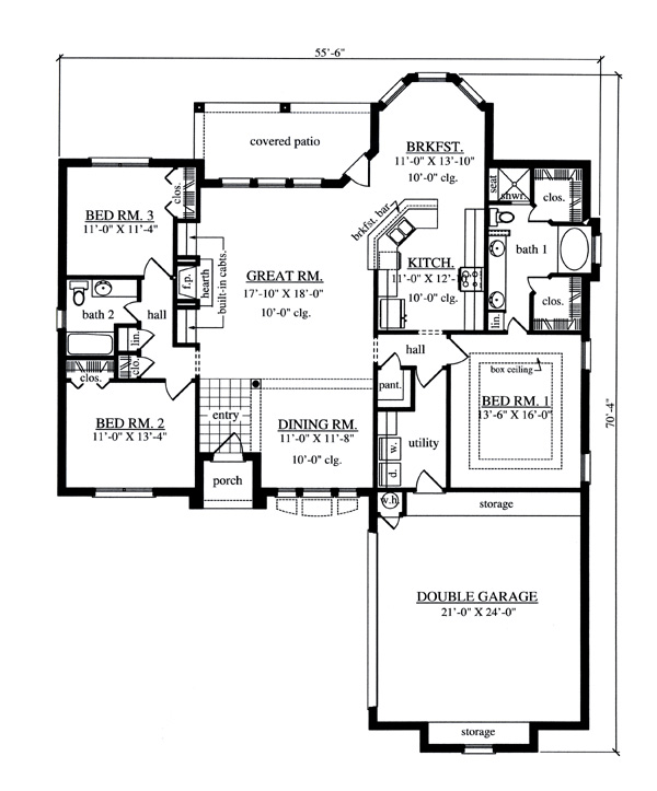 Traditional Level One of Plan 75046