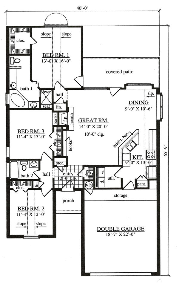 Traditional Level One of Plan 75047