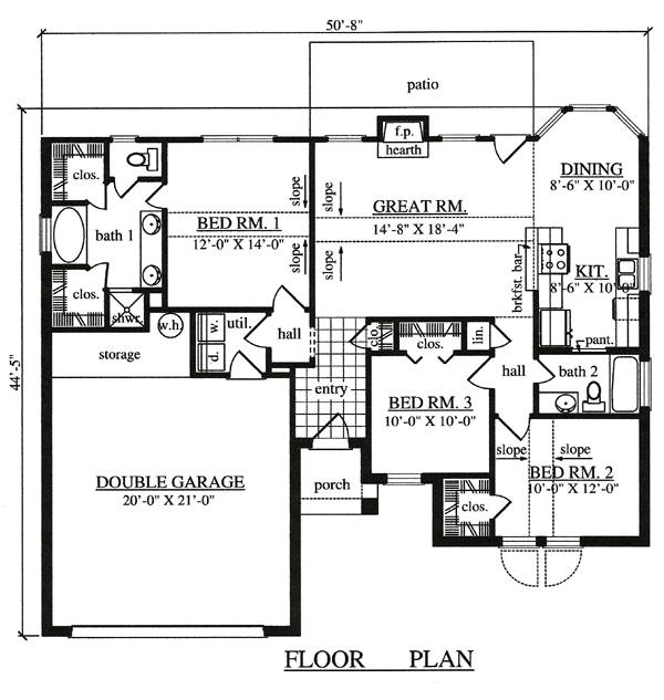 Traditional Level One of Plan 75051