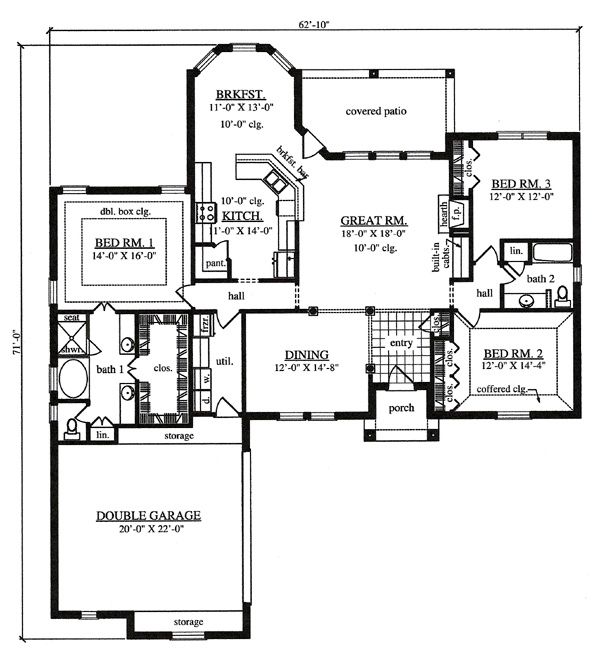 Traditional Level One of Plan 75056