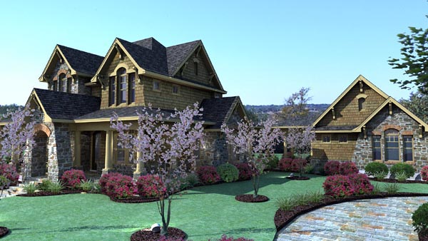 Country, Craftsman, Tuscan Plan with 2552 Sq. Ft., 3 Bedrooms, 3 Bathrooms, 2 Car Garage Picture 2