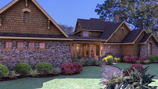 Country, Craftsman, Tuscan Plan with 2552 Sq. Ft., 3 Bedrooms, 3 Bathrooms, 2 Car Garage Picture 3