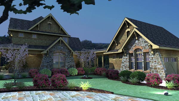 Country, Craftsman, Tuscan Plan with 2552 Sq. Ft., 3 Bedrooms, 3 Bathrooms, 2 Car Garage Picture 4