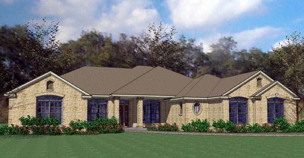 Colonial, Traditional Plan with 2995 Sq. Ft., 4 Bedrooms, 4 Bathrooms, 2 Car Garage Elevation