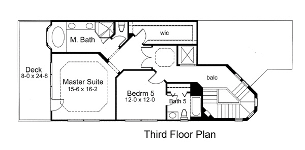 Coastal Florida Traditional Level Three of Plan 75126