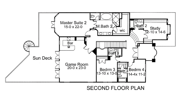 Coastal Contemporary Florida Italian Mediterranean Level Two of Plan 75131