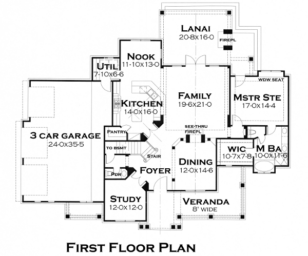 Country Farmhouse Southern Traditional Victorian Level One of Plan 75133