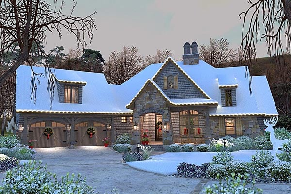 Cottage, Craftsman, Tuscan Plan with 2482 Sq. Ft., 4 Bedrooms, 4 Bathrooms, 2 Car Garage Picture 27