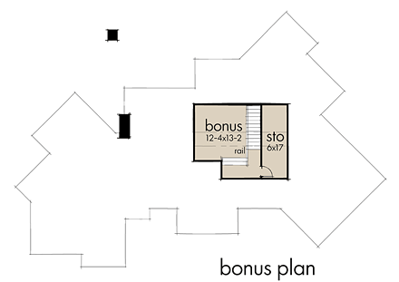 House Plan 75143 Second Level Plan