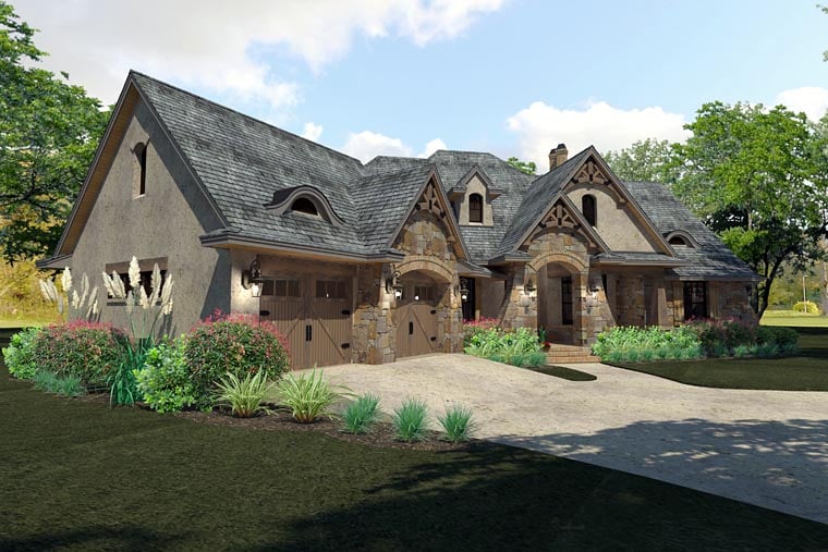 Craftsman, Traditional, Tuscan Plan with 2397 Sq. Ft., 3 Bedrooms, 3 Bathrooms, 2 Car Garage Picture 3