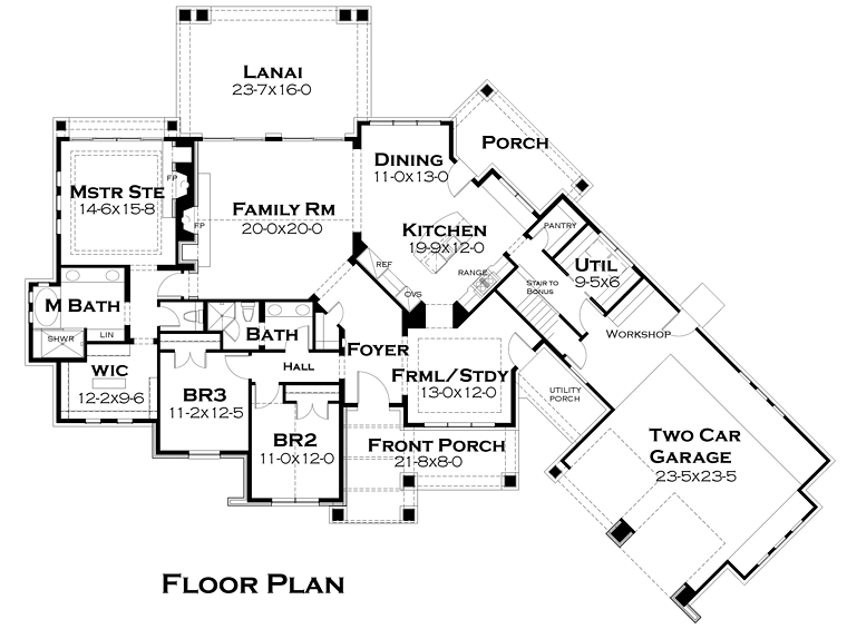 Country Craftsman Tuscan Level One of Plan 75145