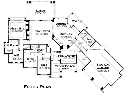 House Plan 75145 First Level Plan