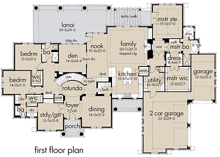 House Plan 75146 First Level Plan