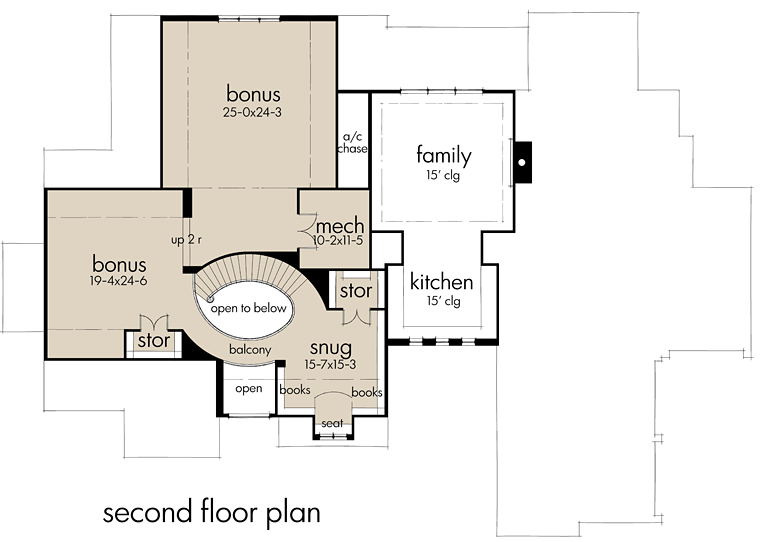 Country Craftsman European Tuscan Level Two of Plan 75146