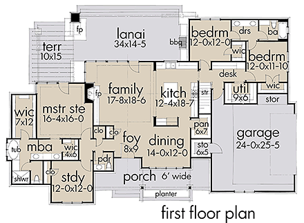 House Plan 75150 First Level Plan