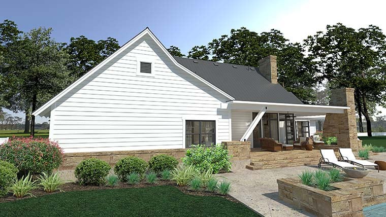 Cottage, Country, Farmhouse, Southern Plan with 2393 Sq. Ft., 3 Bedrooms, 3 Bathrooms, 2 Car Garage Picture 5