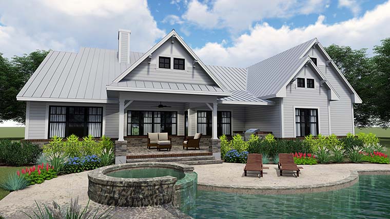Cottage, Country, Farmhouse Plan with 2270 Sq. Ft., 3 Bedrooms, 3 Bathrooms, 2 Car Garage Picture 6