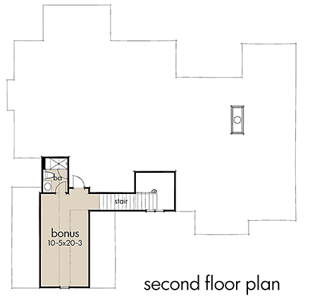 House Plan 75156 Second Level Plan