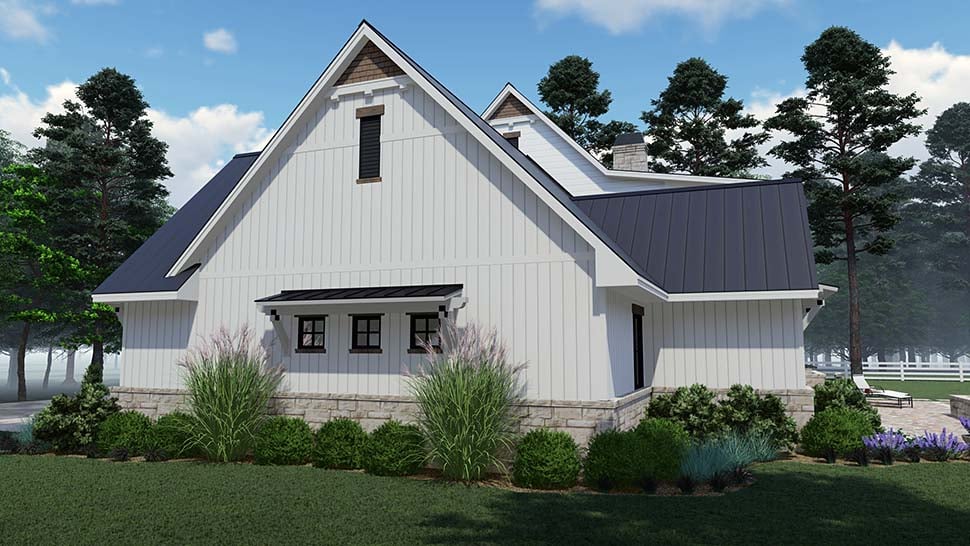 Colonial, Country, Southern Plan with 2458 Sq. Ft., 3 Bedrooms, 3 Bathrooms, 2 Car Garage Picture 4