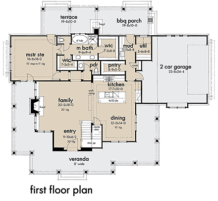 House Plan 75158 First Level Plan