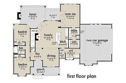 House Plan 75159 First Level Plan