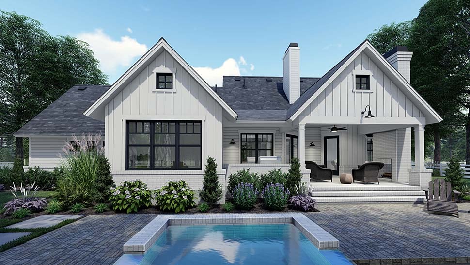 Featured image of post Modern Farmhouse One Story House Plans / We offer 1 story modern farmhouse designs with porch, 1 story country farmhouse homes with open floor plan &amp; more.