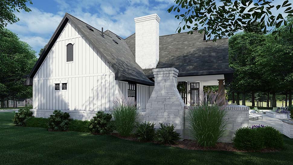 European, Farmhouse, Traditional Plan with 2353 Sq. Ft., 4 Bedrooms, 3 Bathrooms, 2 Car Garage Picture 7