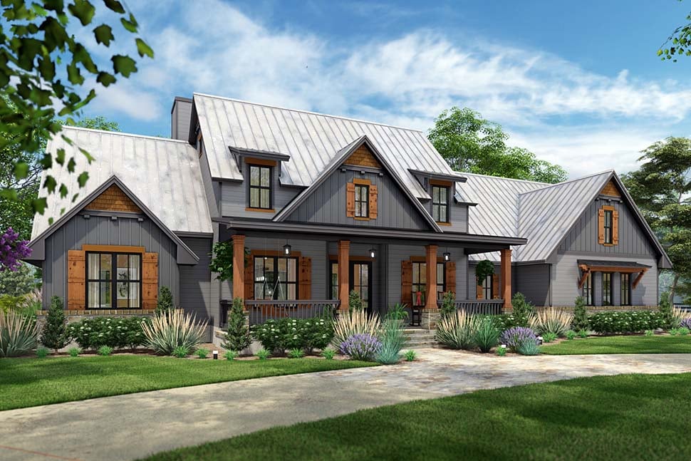 Cottage, Country, Farmhouse, Ranch, Southern, Traditional Plan with 2510 Sq. Ft., 3 Bedrooms, 3 Bathrooms, 2 Car Garage Picture 12