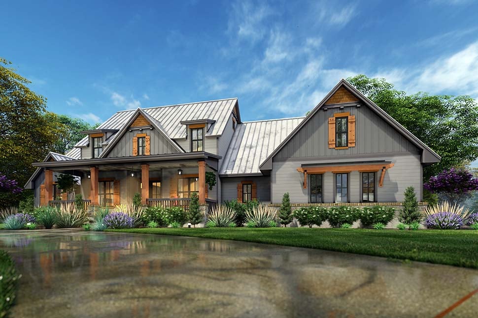 Cottage, Country, Farmhouse, Ranch, Southern, Traditional Plan with 2510 Sq. Ft., 3 Bedrooms, 3 Bathrooms, 2 Car Garage Picture 5