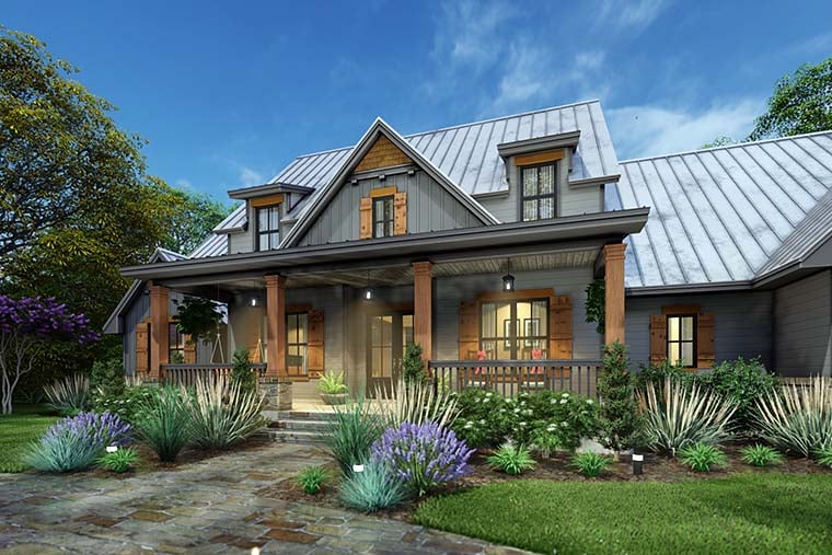 Cottage, Country, Farmhouse, Ranch, Southern, Traditional Plan with 2510 Sq. Ft., 3 Bedrooms, 3 Bathrooms, 2 Car Garage Picture 6