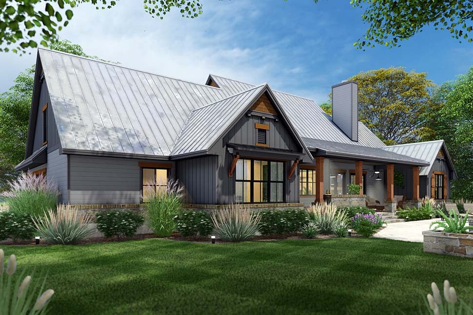 Cottage, Country, Farmhouse, Ranch, Southern, Traditional Plan with 2510 Sq. Ft., 3 Bedrooms, 3 Bathrooms, 2 Car Garage Picture 8