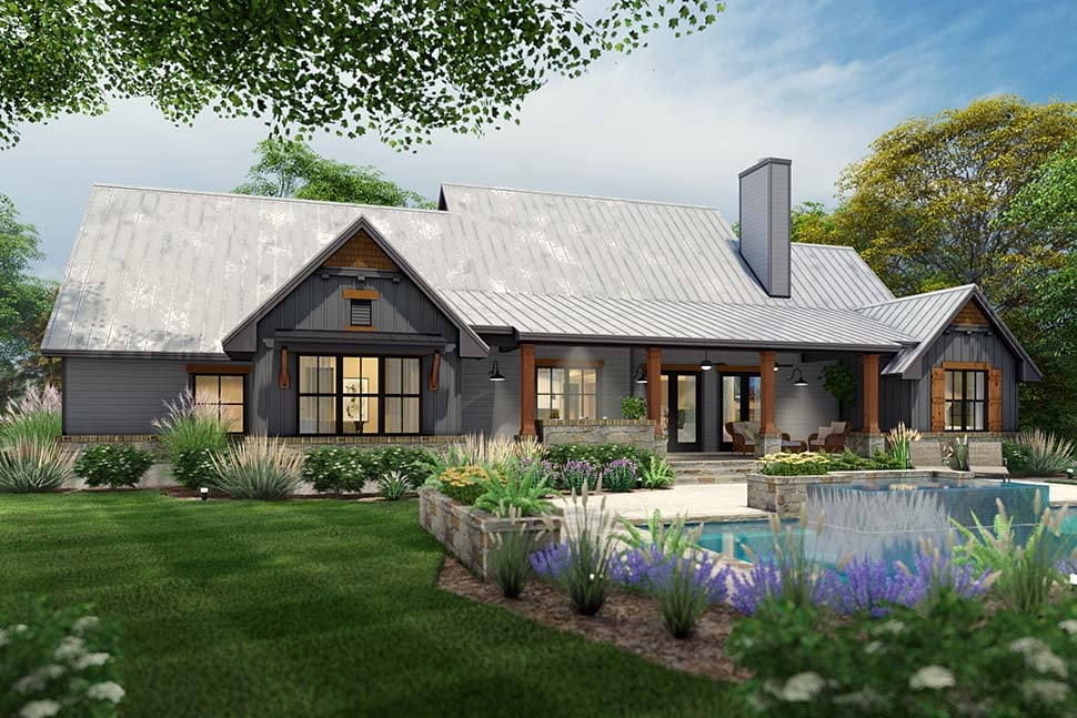 Cottage, Country, Farmhouse, Ranch, Southern, Traditional Plan with 2510 Sq. Ft., 3 Bedrooms, 3 Bathrooms, 2 Car Garage Picture 10