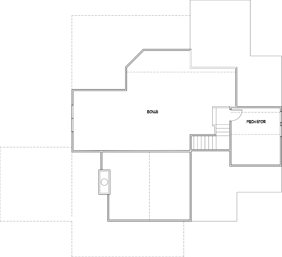 Cottage Craftsman Farmhouse Level Two of Plan 75174