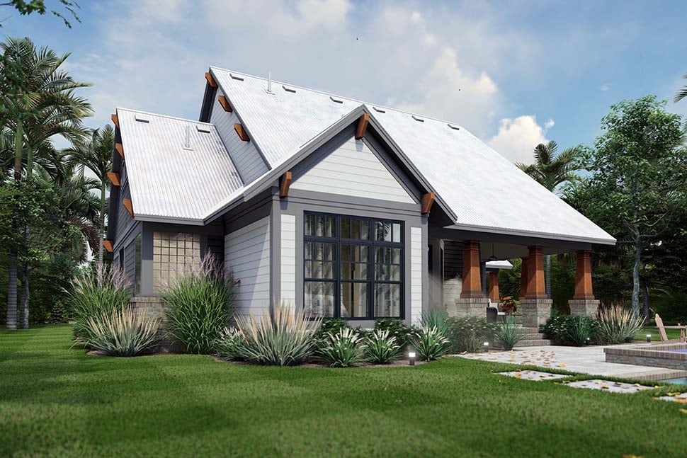 Cottage, Craftsman, Farmhouse Plan with 1657 Sq. Ft., 3 Bedrooms, 2 Bathrooms, 2 Car Garage Picture 11