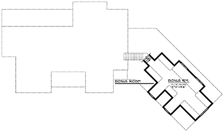 House Plan 75211 Second Level Plan