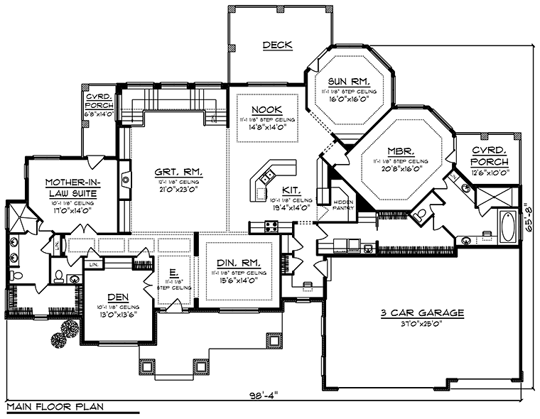 Craftsman Level One of Plan 75226