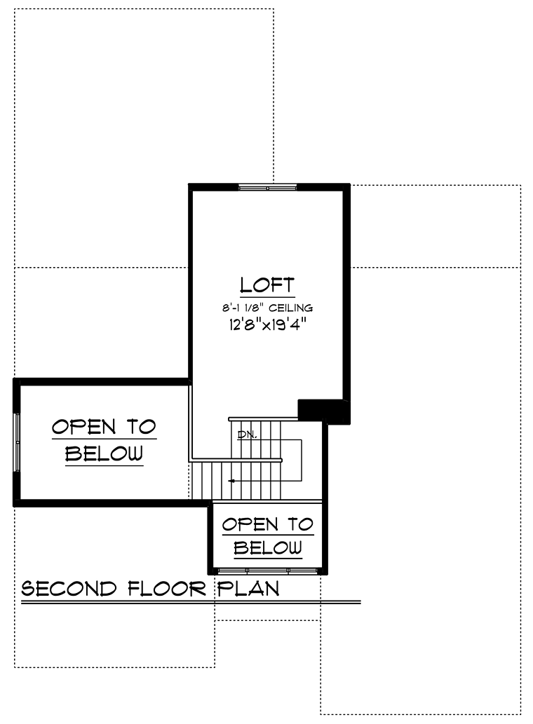 Contemporary Craftsman Level Two of Plan 75236