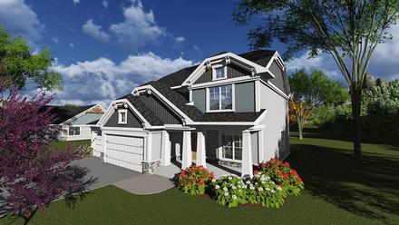 Bungalow Cottage Traditional Elevation of Plan 75241