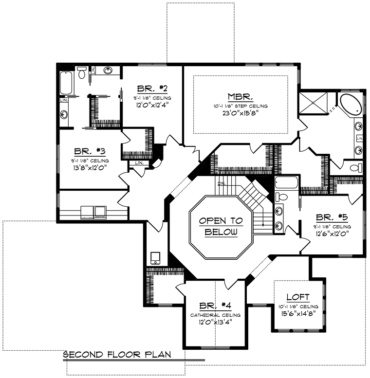 Bungalow Contemporary Craftsman Level Two of Plan 75249