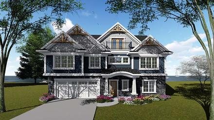 Cottage Country Craftsman Southern Elevation of Plan 75276