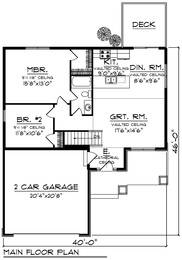 Bungalow Cottage Craftsman Southern Traditional Level One of Plan 75277