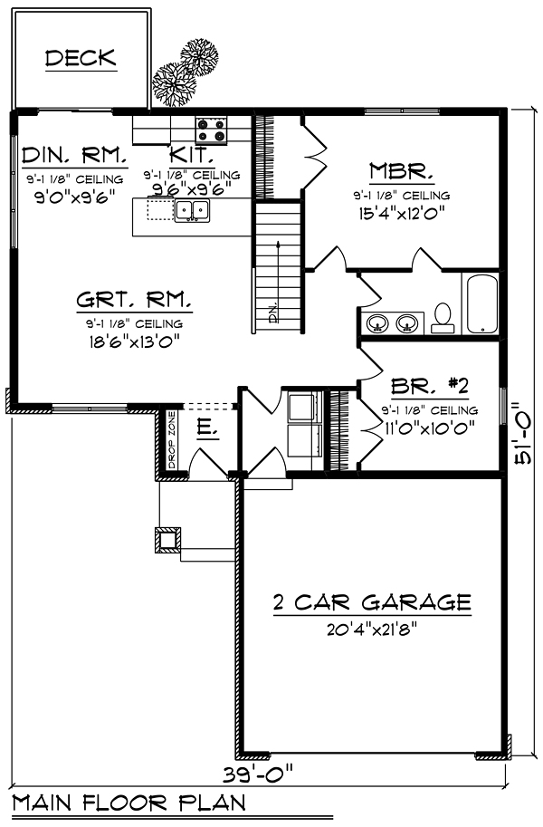 Cottage Country Craftsman Level One of Plan 75278