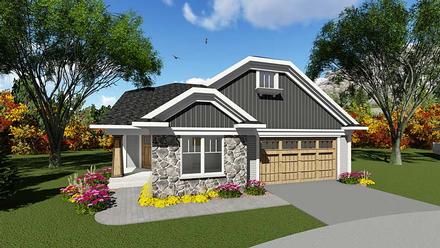 Cottage Country Elevation of Plan 75284
