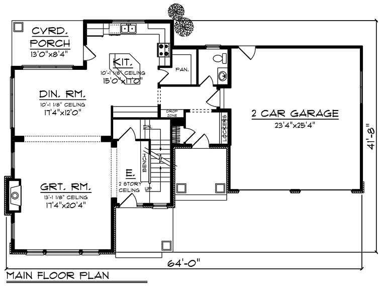 Bungalow Cottage Country Craftsman Level One of Plan 75297