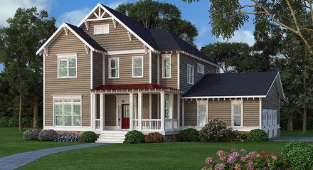 Country Craftsman Traditional Elevation of Plan 75309