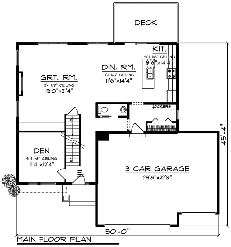 Contemporary Modern Level One of Plan 75437