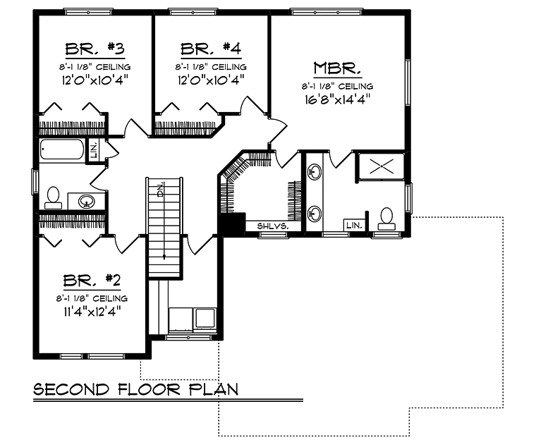 House Plan 75437 Level Two