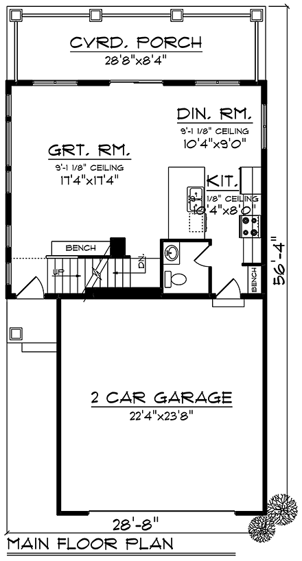 House Plan 75453 First Level Plan