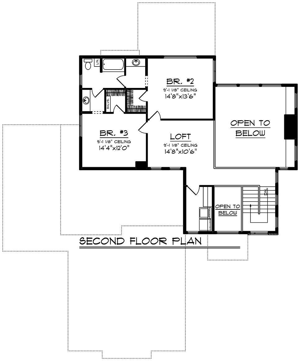 Contemporary Modern Level Two of Plan 75464